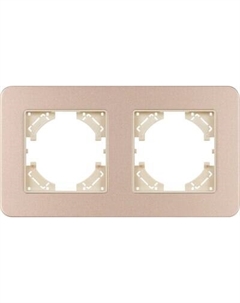 Рамка для выключателей и розеток Arlight FRM-AKIRY-SFAL-2-GD / 049739