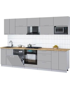 Кухонный гарнитур Интерлиния Мила Gloss 3.0-ПМ2