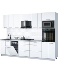 Кухонный гарнитур Интерлиния Мила Gloss 2.85-ПМ3