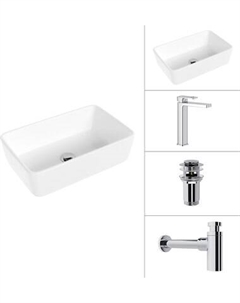 Умывальник со смесителем Lauter 21674A + Cascade 21СК0655C + сифон 21635CH + дон.клапан 21190CH