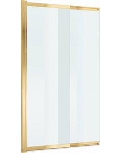 Стеклянная шторка для ванны BelBagno Luce-VF-11-100/145-C-ORO Belbagno
