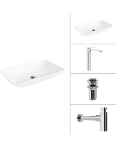 Умывальник со смесителем Lauter 21540 + Rio 21AM12672 + сифон 21635CH + дон.клапан 21190CH