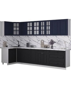 Кухонный гарнитур Интерлиния Мила Деко 1.2x3.2