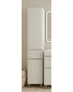 Шкаф-пенал для ванной Symbolite Атлантика 35 L Люкс Plus с корзиной