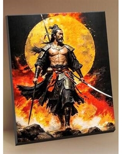 Картина по номерам Флюид Японский Самурай / BHR0598