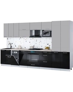 Кухонный гарнитур Интерлиния Мила Gloss 3.5-ПМ4