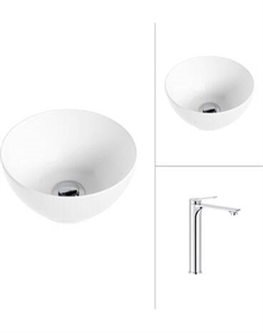 Умывальник со смесителем Lauter 21601E + Rio 21AM12672