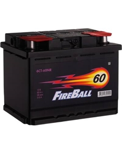 Автомобильный аккумулятор FireBall 60 R+ 510A 6СТ-60NR. Fireball