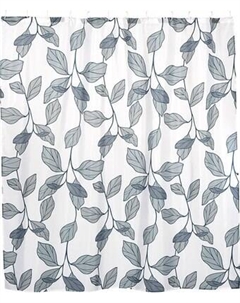 Шторка-занавеска для ванны Рыжий кот Ветки с листьями SC-PE-57 / 109003