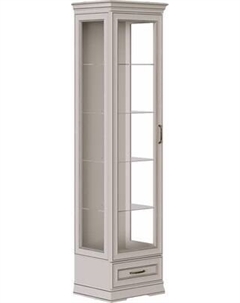 Шкаф-пенал с витриной Black Red White Florencia REG1W1SZK Black red white