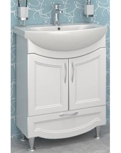 Тумба с умывальником Runo Неаполь 65 + Элеганс 65