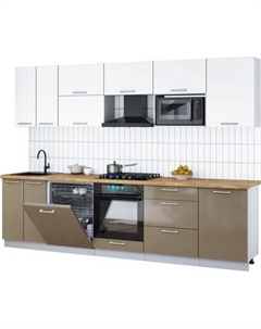 Кухонный гарнитур Интерлиния Мила Gloss 2.9-ПМ2