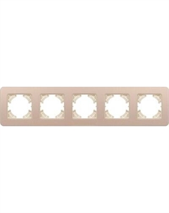 Рамка для выключателей и розеток Arlight FRM-AKIRY-SFAL-5-GD / 049748