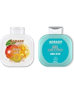 Набор косметики для тела Agrado Гель для душа Экзотическое Манго+Гель для душа Aqua Blue