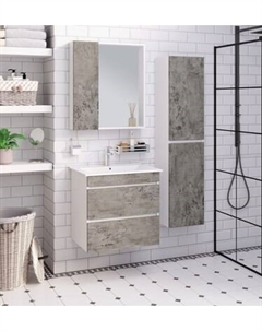 Тумба с умывальником Runo Манхэттен 65 + Оскар 65