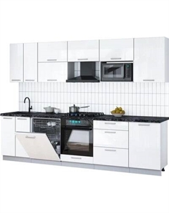 Кухонный гарнитур Интерлиния Мила Gloss 2.9-ПМ2