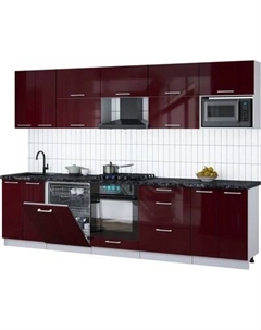 Кухонный гарнитур Интерлиния Мила Gloss 3.0-ПМ2