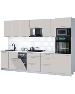 Кухонный гарнитур Интерлиния Мила Gloss 3.05-ПМ3