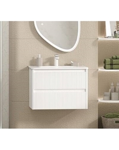 Тумба с умывальником Brevita Riva 70 / RIV-07070-0102Я+B-OND070-01