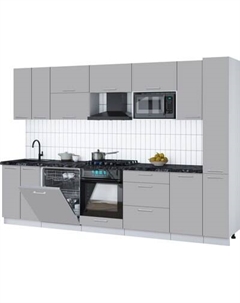 Кухонный гарнитур Интерлиния Мила Gloss 3.1-ПМ2