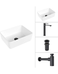 Умывальник со смесителем Lauter 21674B + Moon 21СК8691BS + сифон 21635B + дон.клапан 21190B