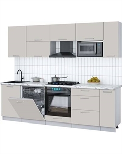 Кухонный гарнитур Интерлиния Мила Gloss 2.6-ПМ2
