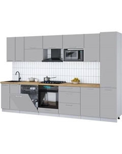 Кухонный гарнитур Интерлиния Мила Gloss 3.3-ПМ2
