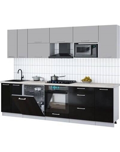 Кухонный гарнитур Интерлиния Мила Gloss 2.8-ПМ2