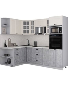 Кухонный гарнитур Интерлиния Мила Деко 1.68x2.4 LV