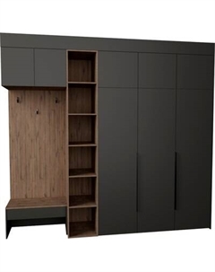 Секция в прихожую Рэйгрупп Рэй P257-B9-2-WKW В9-2