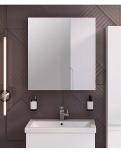 Шкаф с зеркалом для ванной Runo Стокгольм 70 правый