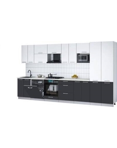 Кухонный гарнитур Интерлиния Мила Gloss 3.8-ПМ2