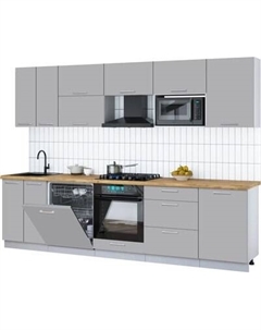 Кухонный гарнитур Интерлиния Мила Gloss 2.9-ПМ2