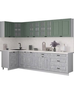 Кухонный гарнитур Интерлиния Мила Деко 1.2x3.0