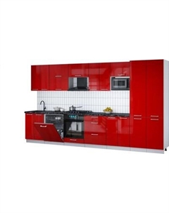 Кухонный гарнитур Интерлиния Мила Gloss 3.8-ПМ2