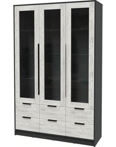 Шкаф с витриной Интерлиния Концепт КТ-ШВ3