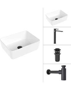 Умывальник со смесителем Lauter 21674B + Reef 21CK8678BS + сифон 21635B + дон.клапан 21190B