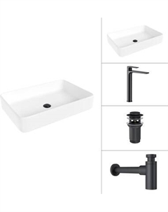 Умывальник со смесителем Lauter 21842 + Reef 21CK8678BS + сифон 21635B + дон.клапан 21190B