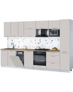 Кухонный гарнитур Интерлиния Мила Gloss 3.3-ПМ4