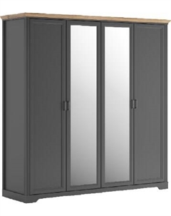 Шкаф Black Red White Jasmin SZF2L2D Black red white