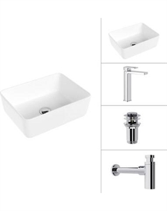 Умывальник со смесителем Lauter 21674B + Cascade 21СК0655C + сифон 21635CH + дон.клапан 21190CH