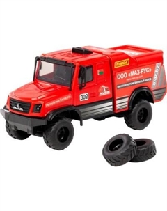 Автомобиль игрушечный Полесье Гоночный грузовик МАЗ-6440RR / 57314