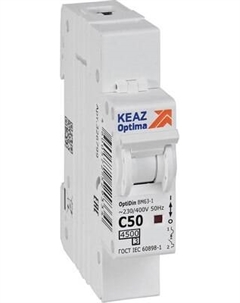 Выключатель автоматический КЭАЗ OptiDin BM63-1C50-4.5-УХЛ3 / 326799 Кэаз