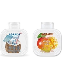 Набор косметики для тела Agrado Гель для душа Coco Loco+Гель для душа Экзотическое Манго