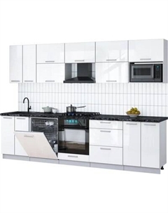 Кухонный гарнитур Интерлиния Мила Gloss 3.0-ПМ2