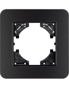 Рамка для выключателей и розеток Arlight FRM-OMALI-SFGS-1-BK / 049676