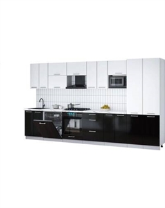 Кухонный гарнитур Интерлиния Мила Gloss 3.8-ПМ2