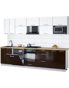 Кухонный гарнитур Интерлиния Мила Gloss 3.0-ПМ2