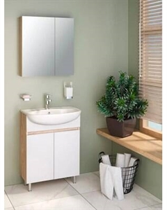 Тумба с умывальником Runo Лада 60 + Уют 60