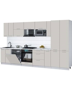 Кухонный гарнитур Интерлиния Мила Gloss 3.5-ПМ2